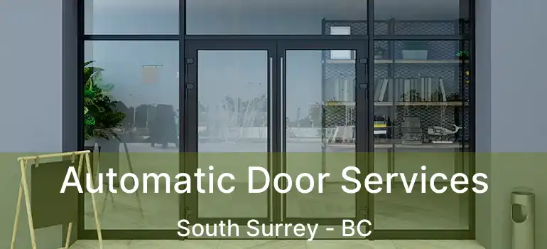 Automatic Door Services South Surrey - BC