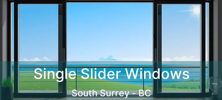 Single Slider Windows South Surrey - BC